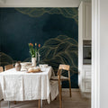 Opulence Dots, Midnight Blue Mural Wallpaper - room preview 02