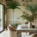 Vintage Palms, Green Mural Wallpaper - room preview 02