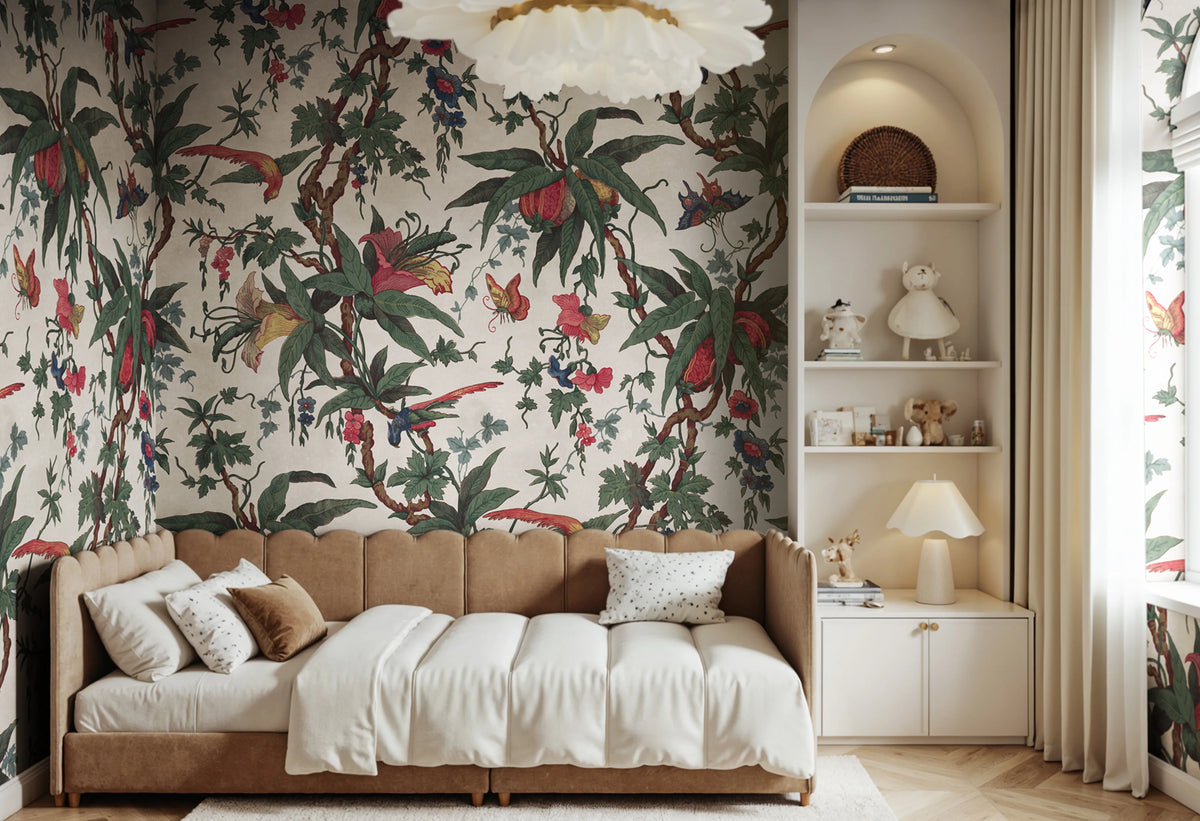 Nature of Eden, Vintage Mural Wallpaper - room preview 02