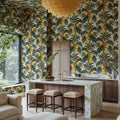 Lush Lemons, Vintage Mural Wallpaper - room preview 02