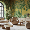 Timeless Tropics, Yellow Mural Wallpaper - room preview 02