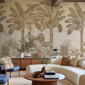 Timeless Tropics, Vintage Mural Wallpaper - room preview 02