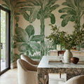 Timeless Tropics, Green Mural Wallpaper - room preview 02