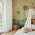 Palm Beach, Yellow Mural Wallpaper - room preview 02