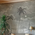 Palm Beach, Black & White Mural Wallpaper - room preview 02