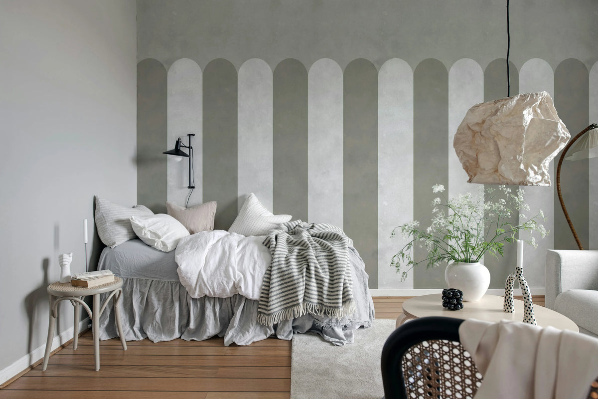 Circus Stripes, Pearl Mural Wallpaper - room preview 02