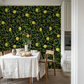Lemon Garden, Midnight Mural Wallpaper - room preview 02