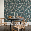 Pear Garden, Blue Mural Wallpaper - room preview 02