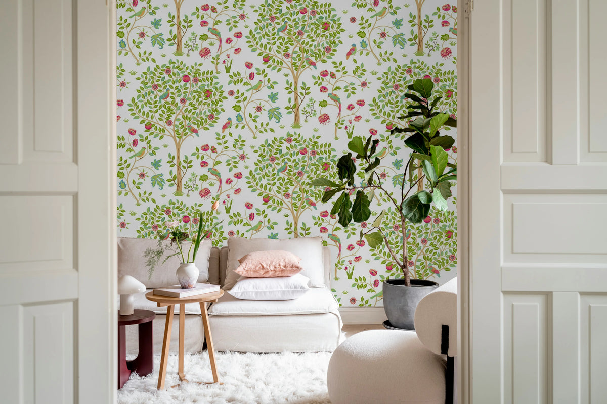 Bird Garden, Day Mural Wallpaper - room preview 02
