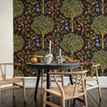 Bird Garden, Midnight Mural Wallpaper - room preview 02