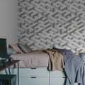 Mace Game, Gray Mural Wallpaper - room preview 02
