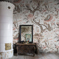 Wings in Bloom, Beige Mural Wallpaper - room preview 02