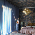 Wings in Bloom, Dark Blue Mural Wallpaper - room preview 02