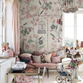 Mystic Garden, Beige Mural Wallpaper - room preview 02