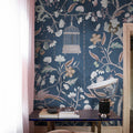 Mystic Garden, Dark Blue Mural Wallpaper - room preview 02