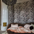 Winding Bloom, Beige Mural Wallpaper - room preview 02