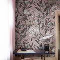 Winding Bloom, Pink Mural Wallpaper - room preview 02