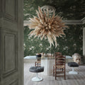 Poetic Flora, Green Mural Wallpaper - room preview 02