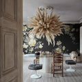 Vintage Bow, Black Mural Wallpaper - room preview 02