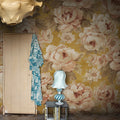 Eternal Blossoms, Yellow Mural Wallpaper - room preview 02