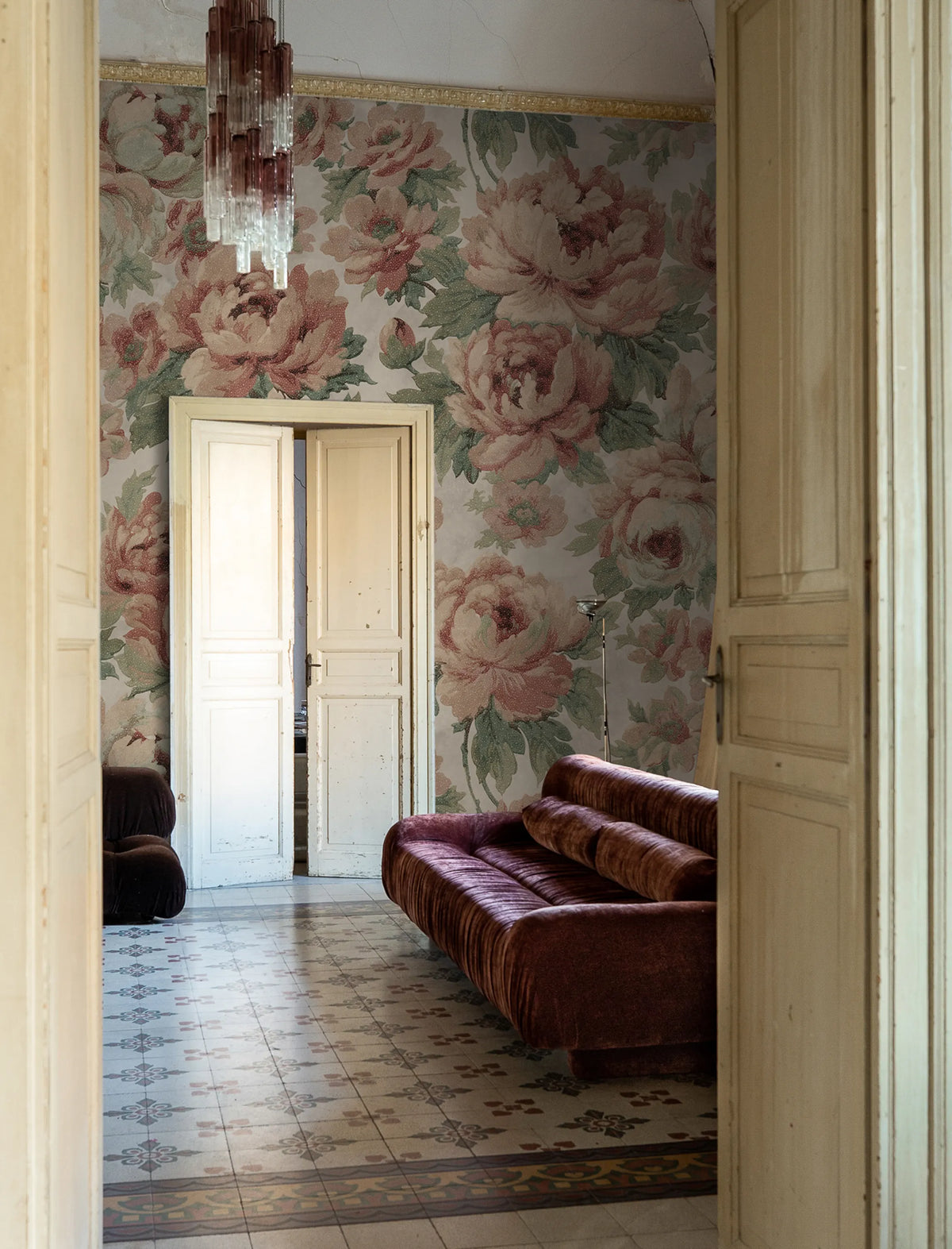 Eternal Blossoms, Pink Mural Wallpaper - room preview 02