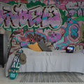 Graffiti, Pastel Mural Wallpaper - room preview 02