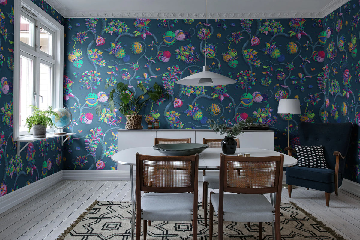 Eden Tree, Dark Mural Wallpaper - room preview 02