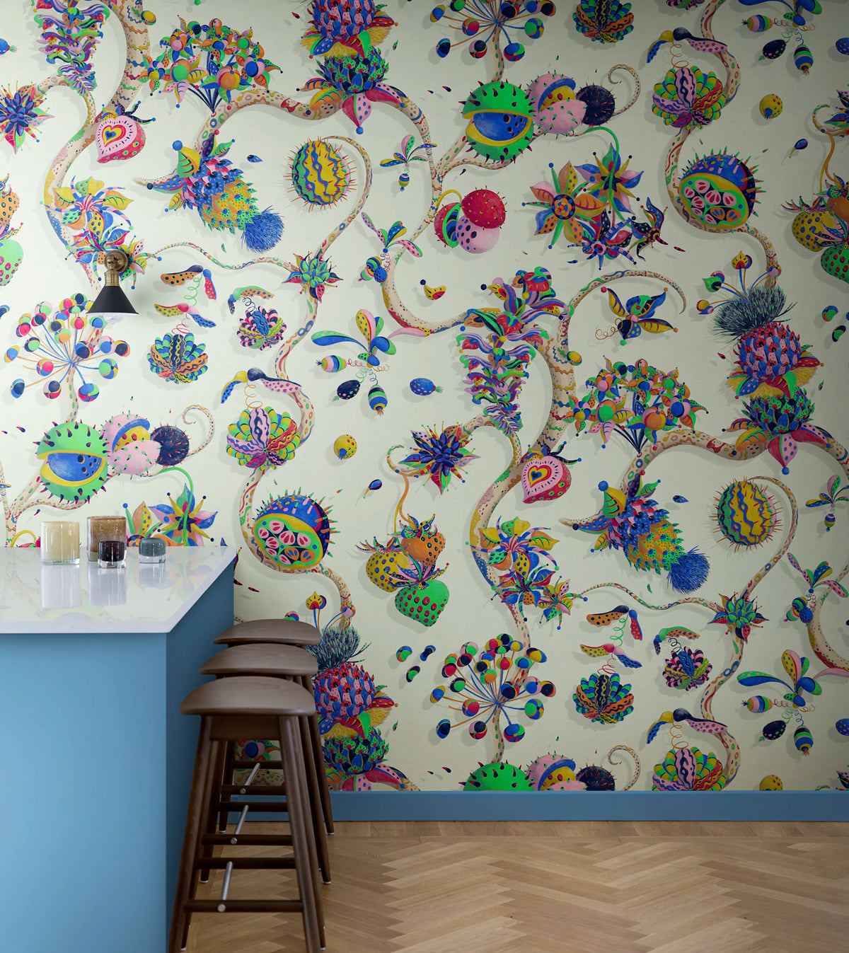Eden Tree, White Mural Wallpaper - room preview 02
