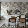 Elysian Flowers, Beige Mural Wallpaper - room preview 02