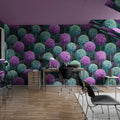 Elysian Flowers, Lilac Mural Wallpaper - room preview 02