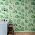 Yggdrasil Forest, Green Mural Wallpaper - room preview 02