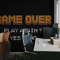 Play Again, Orange Mural Wallpaper - room preview 02