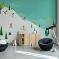 Winter Holiday, Multi Mural Wallpaper - room preview 02