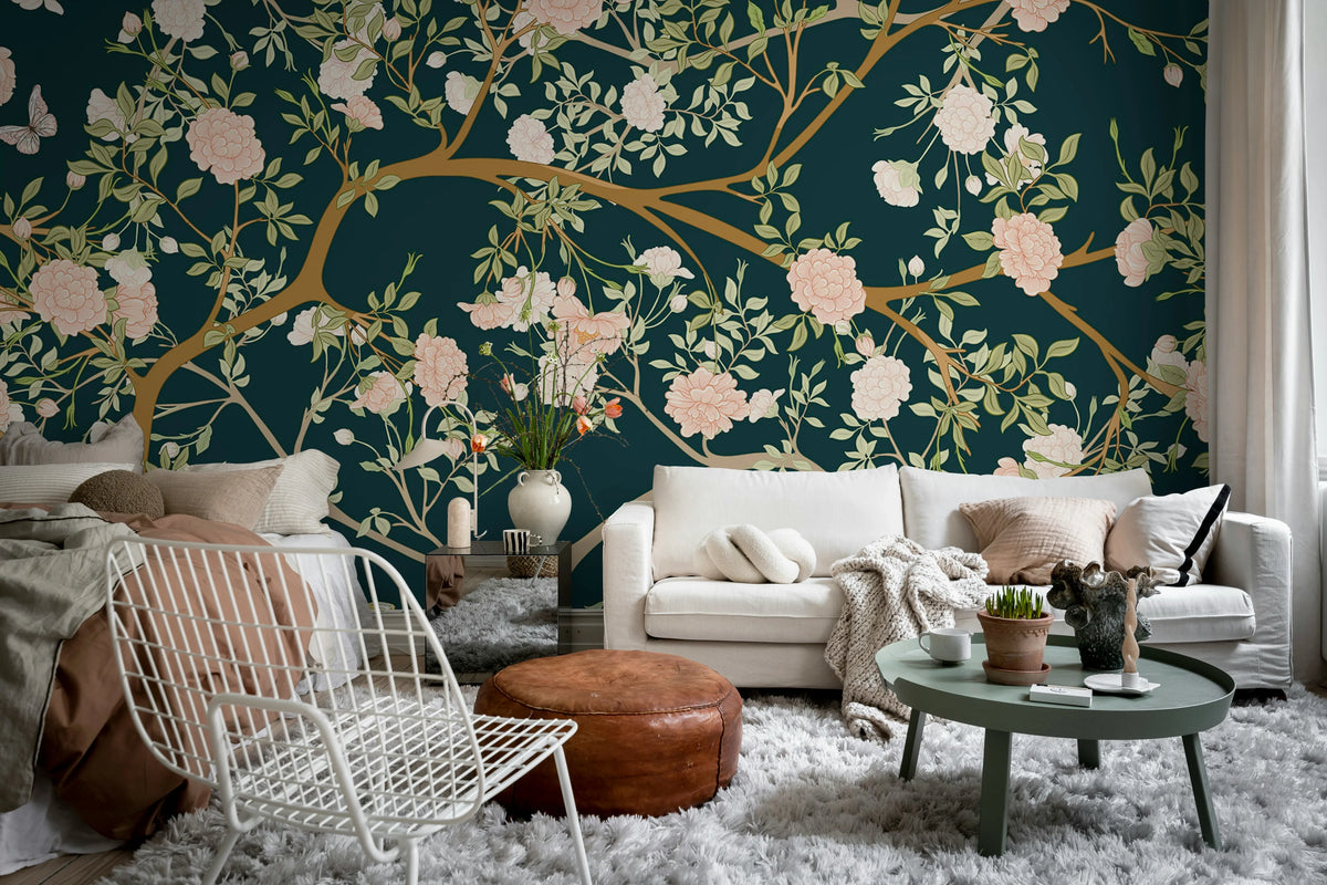 Japanese Garden, Night Mural Wallpaper - room preview 02