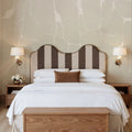 Linear Flow, Beige Mural Wallpaper - room preview 02