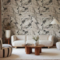 Stone Marble, Black Mural Wallpaper - room preview 02
