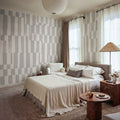 Broken Stripes, Gray Mural Wallpaper - room preview 02