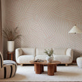 Abstract Weave, Pink Mural Wallpaper - room preview 02
