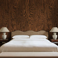 Wood Shades, Dark Brown Mural Wallpaper - room preview 02