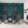 Flowerhaze, Retro Mural Wallpaper - room preview 02