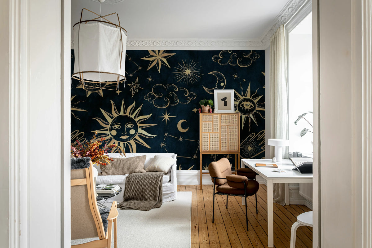 Astrology, Night Mural Wallpaper - room preview 02