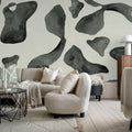 Abstract Motifs, Black & White Mural Wallpaper - room preview 02