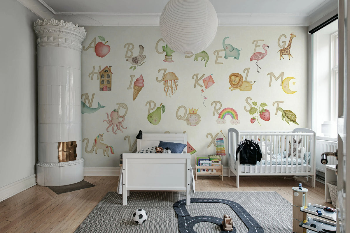 Learning ABC, English Mural Wallpaper - room preview 02