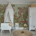 Parkflowers, Red Mural Wallpaper - room preview 02