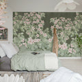 Parkflowers, Pink Mural Wallpaper - room preview 02