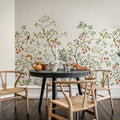 Songbird Mural, White Mural Wallpaper - room preview 02