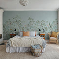 Songbird Mural, Blue Mural Wallpaper - room preview 02
