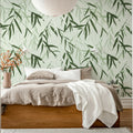 Bamboo Jungle, Green Mural Wallpaper - room preview 02