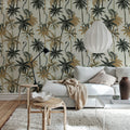 Lemur Palms, Sand Mural Wallpaper - room preview 02