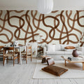 Serpentine, Mocha Mousse Mural Wallpaper - room preview 02